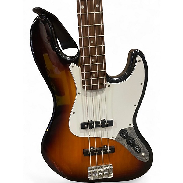 Used Squier Affinity Jazz Bass 2 Color Sunburst Electric Bass Guitar