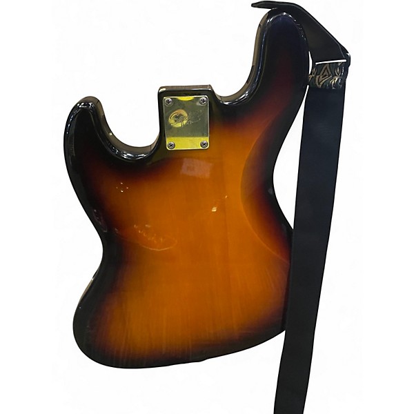 Used Squier Affinity Jazz Bass 2 Color Sunburst Electric Bass Guitar
