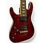 Used Schecter Guitar Research Omen 7 Left Handed Black Cherry Solid Body Electric Guitar