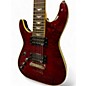 Used Schecter Guitar Research Omen 7 Left Handed Black Cherry Solid Body Electric Guitar