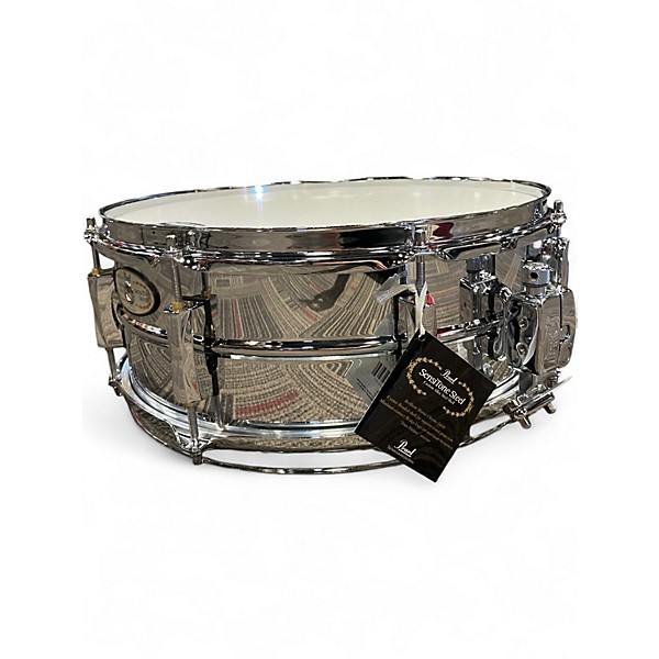 Used Pearl 14X5.5 Sensitone Snare Chrome Drum