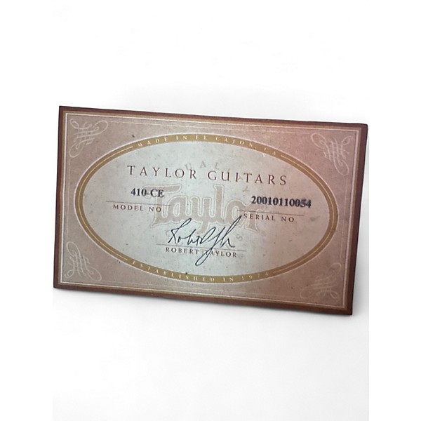 Used Taylor 410CE Natural Acoustic Electric Guitar