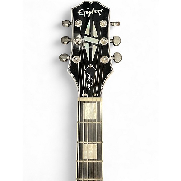 Used Epiphone Les Paul Custom Silver Burst Solid Body Electric Guitar