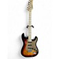 Used Glarry strat style 2 Tone Sunburst gold pickguard Solid Body Electric Guitar thumbnail