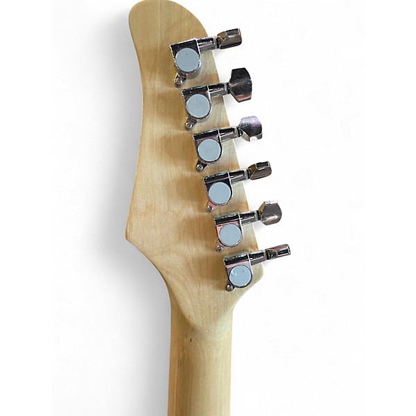 Used Glarry strat style 2 Tone Sunburst gold pickguard Solid Body Electric Guitar