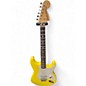 Used Fender Tom Delonge Signature Stratocaster Graffiti Yellow Solid Body Electric Guitar thumbnail
