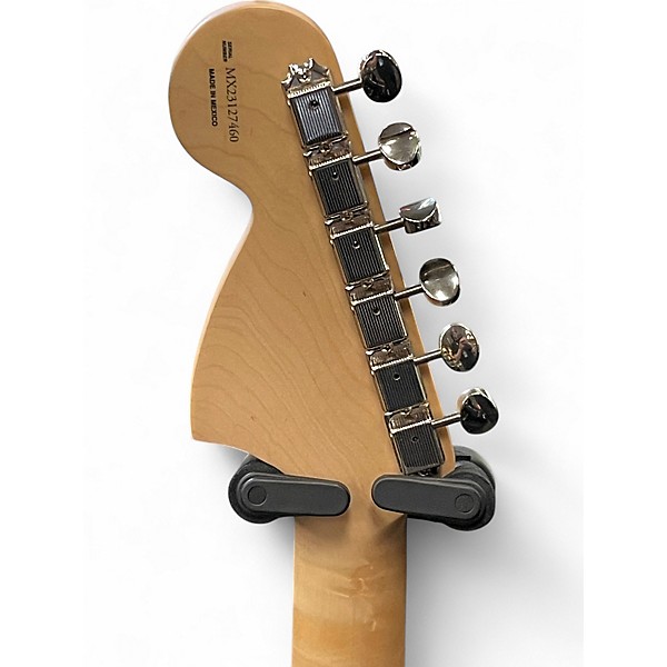 Used Fender Tom Delonge Signature Stratocaster Graffiti Yellow Solid Body Electric Guitar