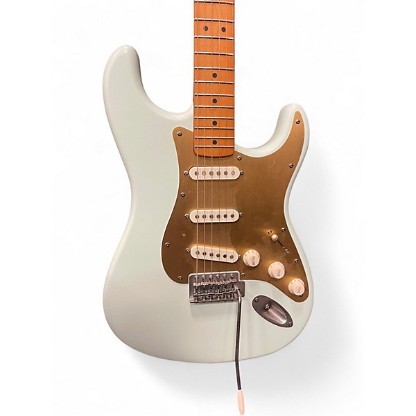 Used Squier 40th Anniversary Stratocaster SATIN SONIC BLUE Solid Body Electric Guitar