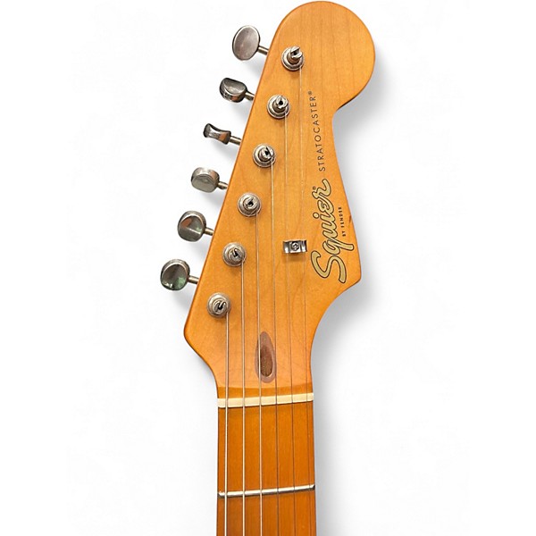 Used Squier 40th Anniversary Stratocaster SATIN SONIC BLUE Solid Body Electric Guitar