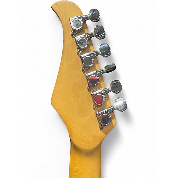 Used Silvertone St Style Black Solid Body Electric Guitar