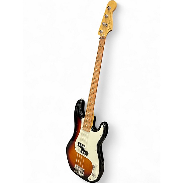 Used Fender Player Precision Bass 3 Tone Sunburst Electric Bass Guitar