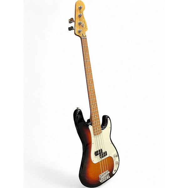 Used Fender Player Precision Bass 3 Tone Sunburst Electric Bass Guitar