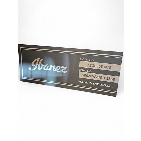 Used Ibanez AEGB30E Natural Acoustic Bass Guitar