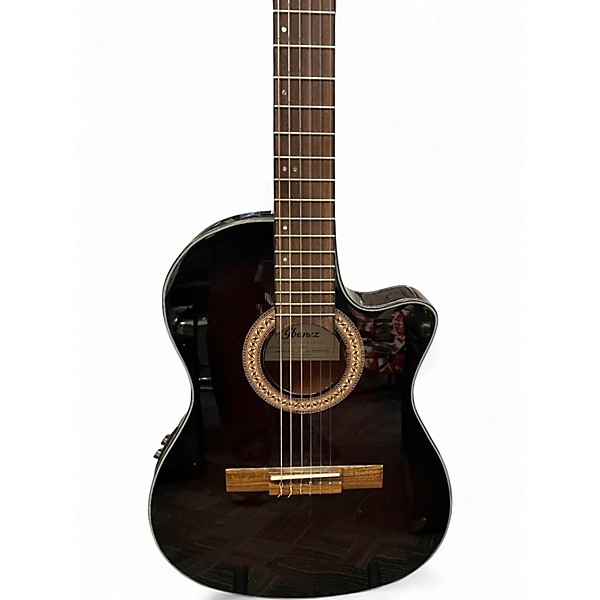 Used Ibanez GA35TCE Violin Burst Classical Acoustic Electric Guitar