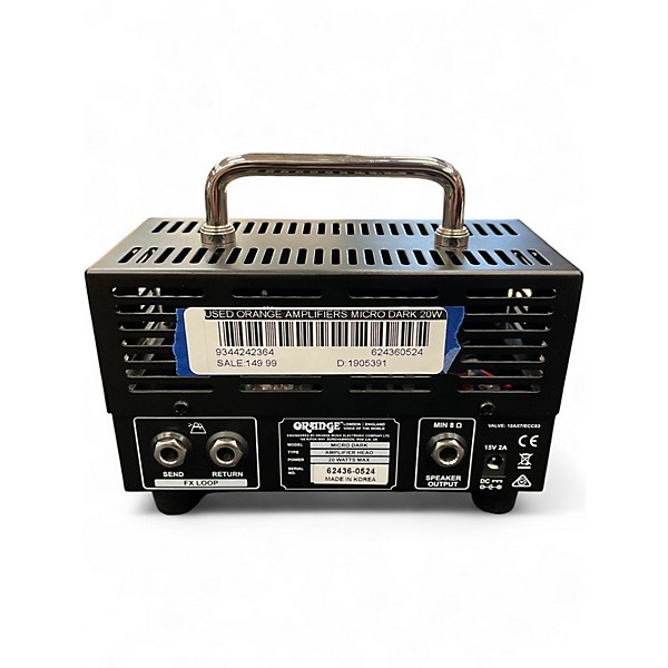 Used Orange Amplifiers Micro Dark 20W Tube Guitar Amp Head