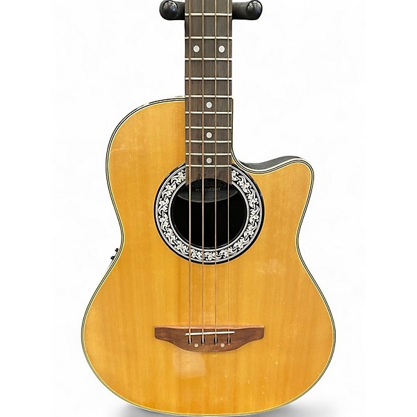 Used Ovation CC74 Natural Acoustic Bass Guitar
