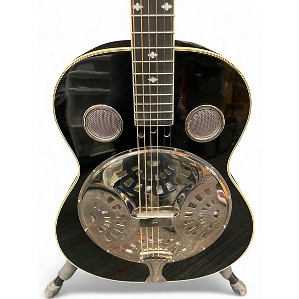 Used Rogue RESONATOR Black Resonator Guitar