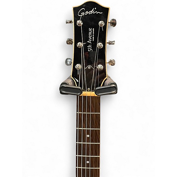 Used Godin 5th Avenue Kingpin II Burgundy Hollow Body Electric Guitar