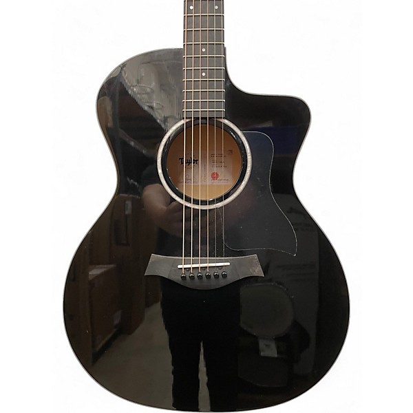 Used Taylor 214CE Plus Black Acoustic Electric Guitar