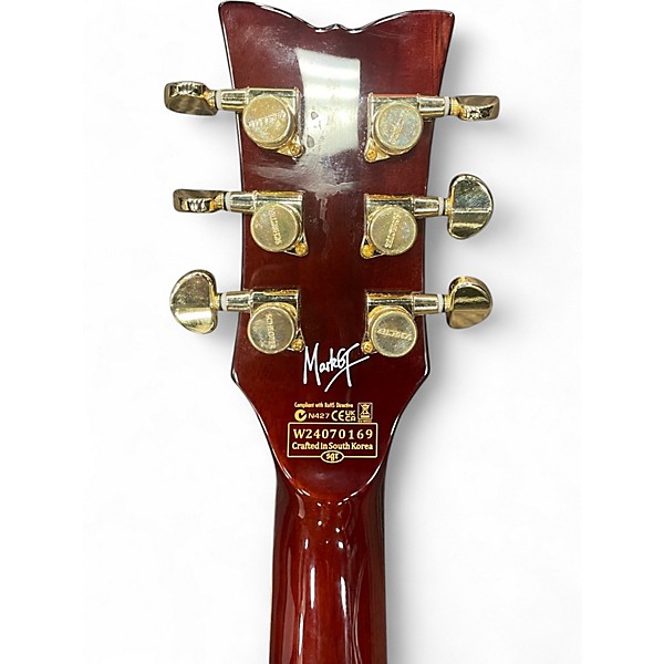 Used Schecter Guitar Research Mark Thwaite Signature Solo-II Blue Solid Body Electric Guitar