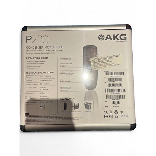 Used AKG P220 Project Studio Condenser Microphone