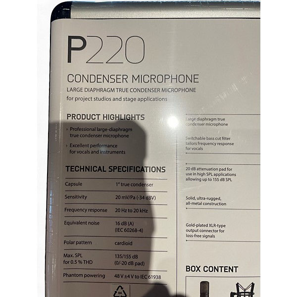 Used AKG P220 Project Studio Condenser Microphone