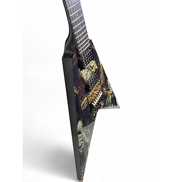 Used Dean KARL SANDERS V-GATES OF SETHU Custom Graphic Solid Body Electric Guitar