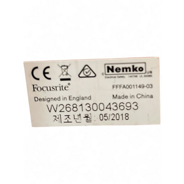 Used Focusrite Scarlett 18i8 Gen 2 Audio Interface