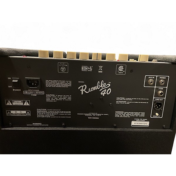 Used Fender Rumble 40 Bass Combo Amp