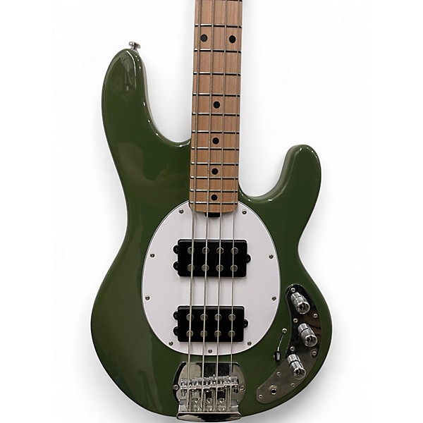 Used Sterling by Music Man Ray4 HH Olive Electric Bass Guitar