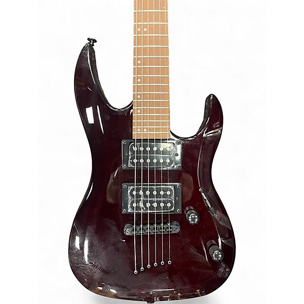 Used Mitchell MM100 Maroon Solid Body Electric Guitar