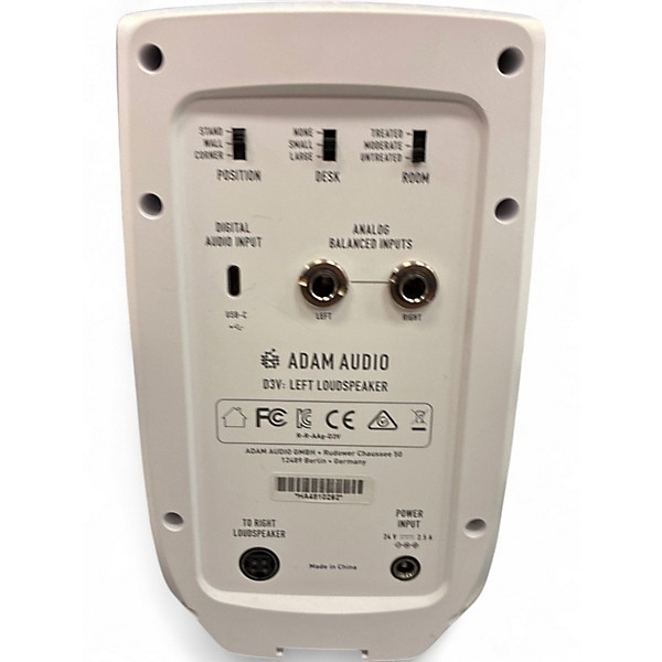 Used ADAM Audio D3V PAIR Multi-Media Speaker