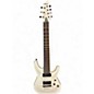 Used Schecter Guitar Research Demon 7 String Pearl White Solid Body Electric Guitar