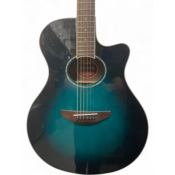 Used Yamaha APX600 Blue Burst Acoustic Electric Guitar