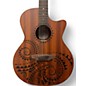 Used Luna Gypsy Tattoo Mahogany Natural Acoustic Electric Guitar