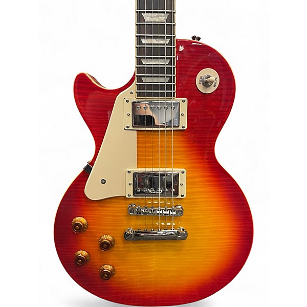 Used Epiphone Les Paul Standard Pro Cherry Sunburst Solid Body Electric Guitar