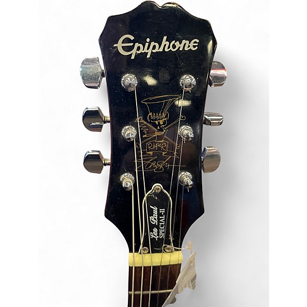 Used 2021 Epiphone Les Paul Special II Eldorado Gold Solid Body Electric Guitar