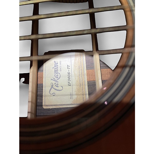 Used Takamine EF36S-TT Natural Acoustic Guitar