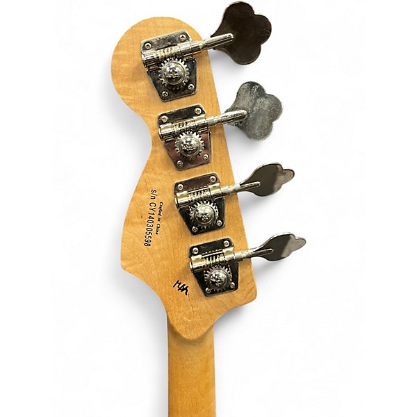 Used Squier Affinity Jazz Bass Black Electric Bass Guitar