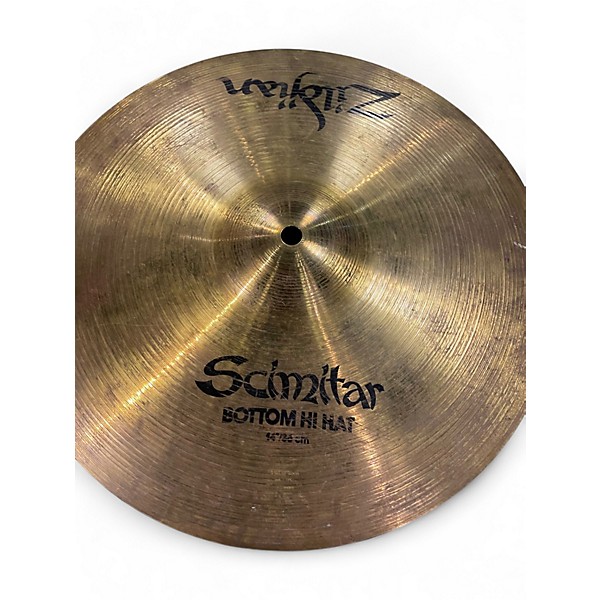 Used Zildjian 14in Scimitar Hi Hat Bottom Cymbal