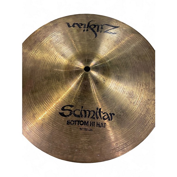 Used Zildjian 14in Scimitar Hi Hat Bottom Cymbal