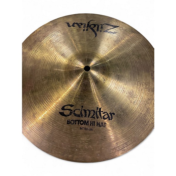 Used Zildjian 14in Scimitar Hi Hat Bottom Cymbal