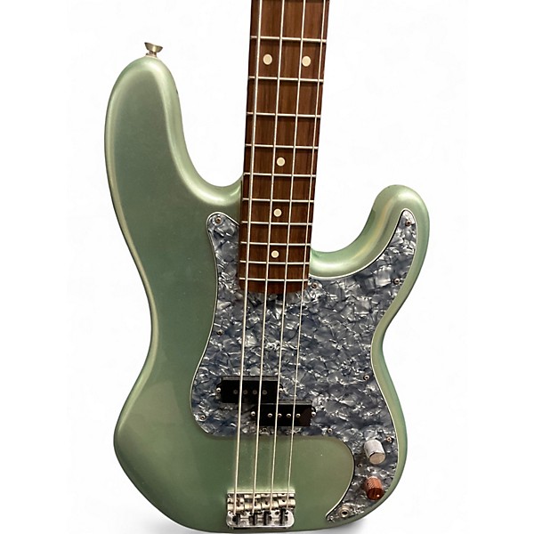 Used Fender 75th Anniversary Commemorative American Precision Bass MYSTIC SURF Electric Bass Guitar