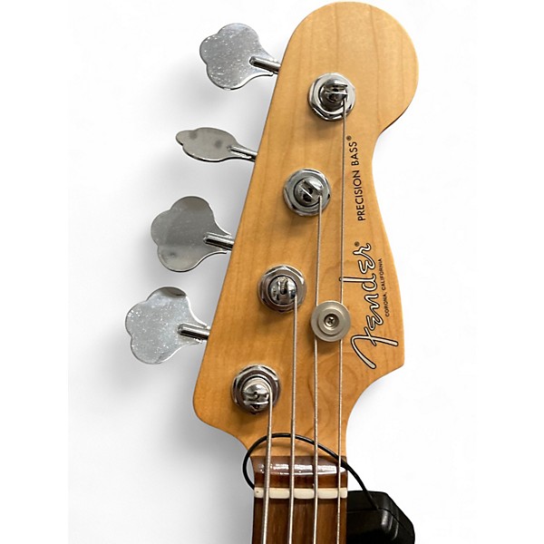Used Fender 75th Anniversary Commemorative American Precision Bass MYSTIC SURF Electric Bass Guitar
