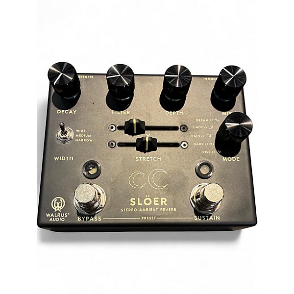 Used Sloer STEREO AMBIENT REVERB Effect Pedal