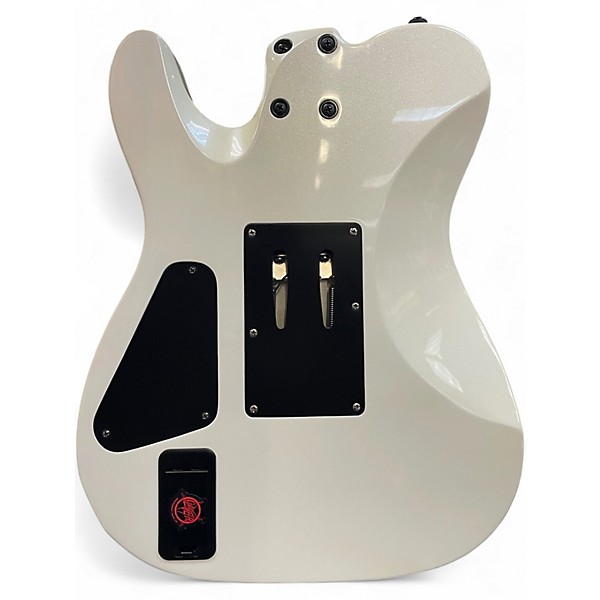 Used Schecter Guitar Research Sun Valley Super Shredder PT FR Metallic White Solid Body Electric Guitar