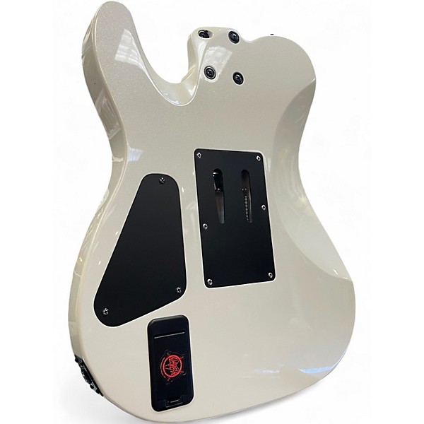 Used Schecter Guitar Research Sun Valley Super Shredder PT FR Metallic White Solid Body Electric Guitar