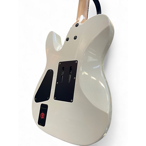 Used Schecter Guitar Research Sun Valley Super Shredder PT FR Metallic White Solid Body Electric Guitar
