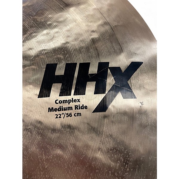 Used SABIAN 22in HHX Complex Medium Ride Cymbal