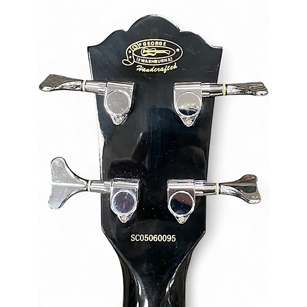 Used Washburn AB10BK Black Acoustic Bass Guitar